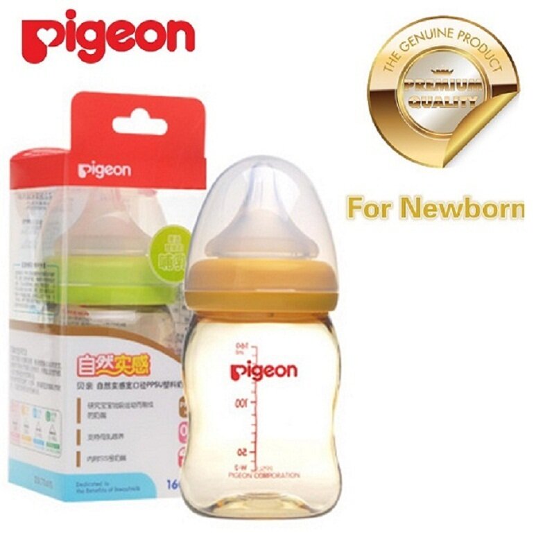 Bình sữa chống sặc Pigeon cho bé sơ sinh