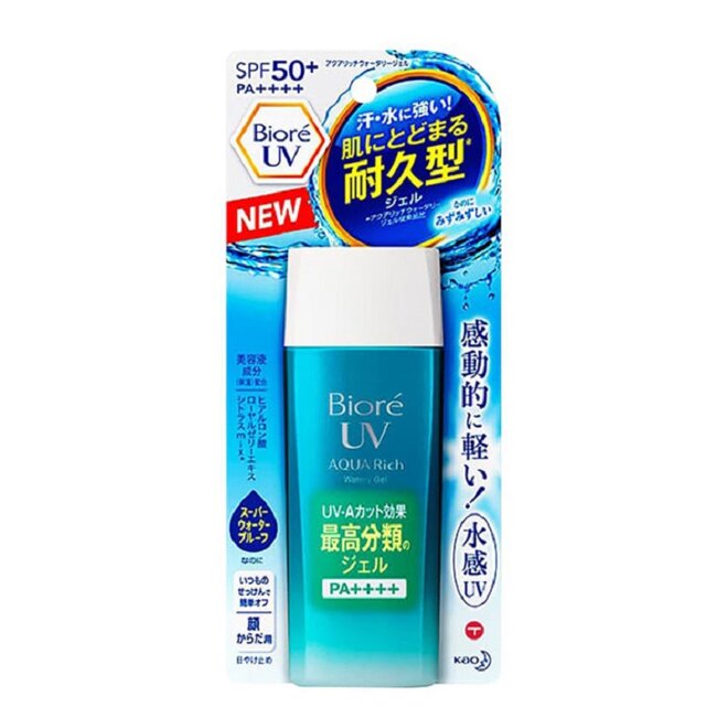 Kem chống nắng biore uv aqua rich watery gel spf50+/pa++++ 