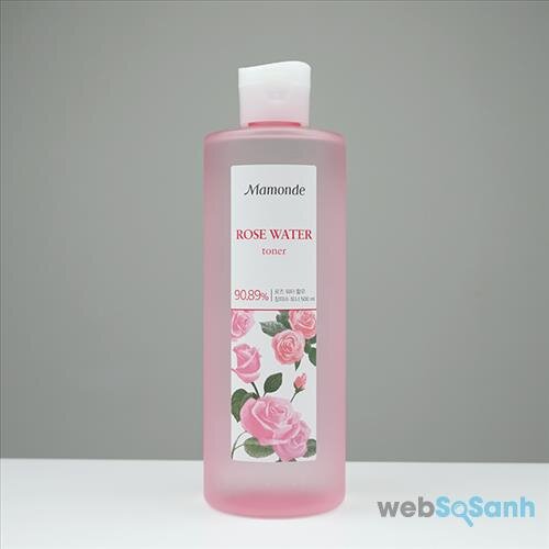 nước hoa hồng mamonde rose water toner review