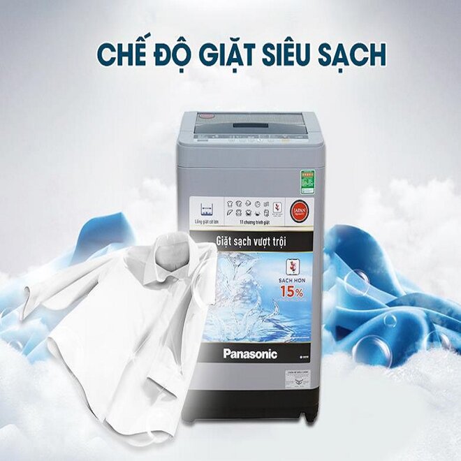 Máy giặt 8kg lồng đứng Panasonic NA-F80VS9GRV