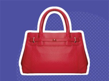 red handbag