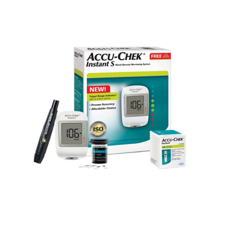 Máy đo đường huyết của Đức Accu Chek Instant