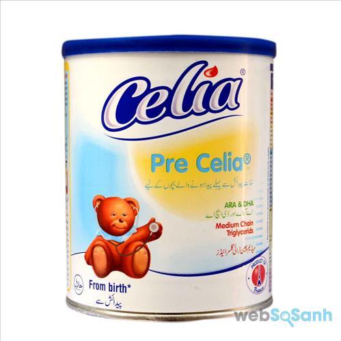 Sữa bột Celia Pre cho trẻ sinh non, nhẹ cân