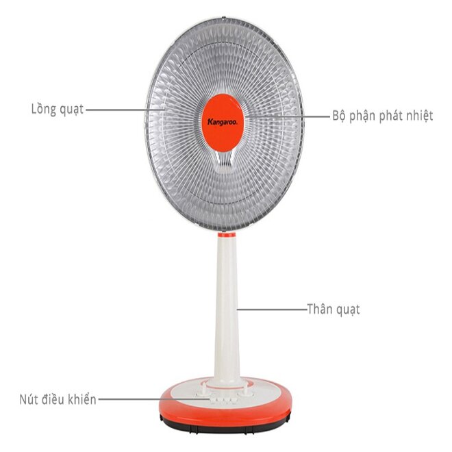 Quạt sưởi Kangaroo KG1014 - 900W