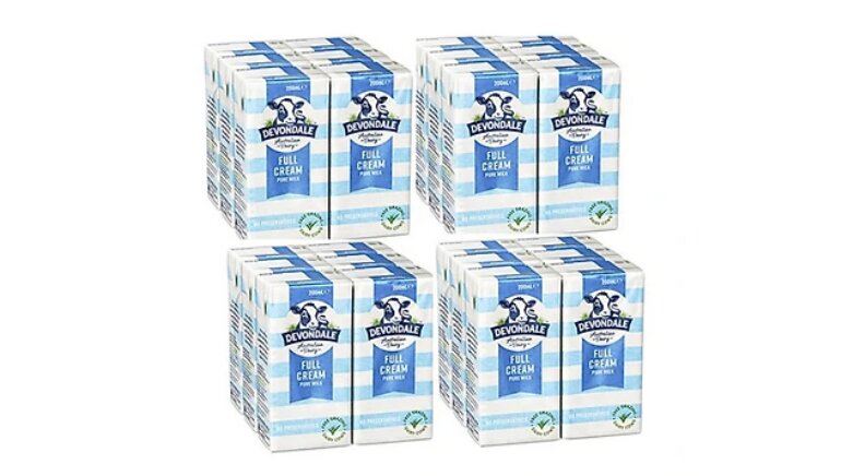 Sữa tươi nguyên kem Devondale nhập Úc - Giá tham khảo: 259.000 vnd/ thùng 24 hộp 200ml