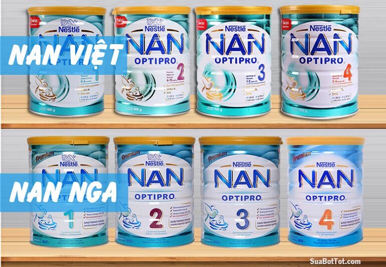 So sánh sữa Nan Nga và sữa Nan Việt, loại nào tốt hơn?