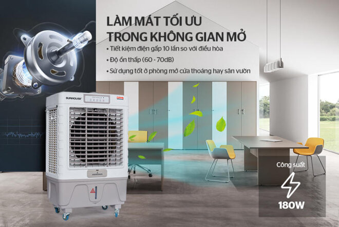 quạt điều hòa 45 lít