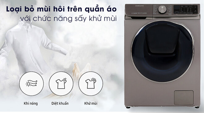 Máy giặt sấy Addwash 10.5Kg Samsung WD10N64FR2X/SV + Sấy 7kg