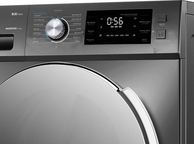 Máy giặt lồng ngang Casper Inverter 10.5 kg WF-105I150BGB giá chỉ 5 triệu mà chất lượng