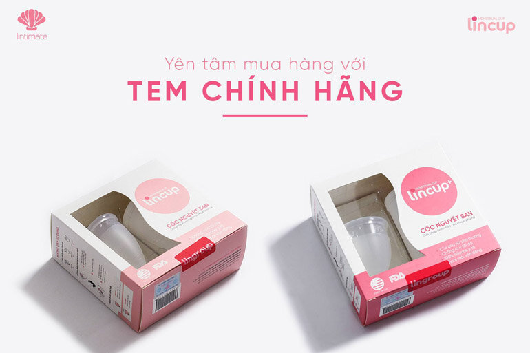 Cốc nguyệt san Lincup thay đổi thiết kế thành 2 size