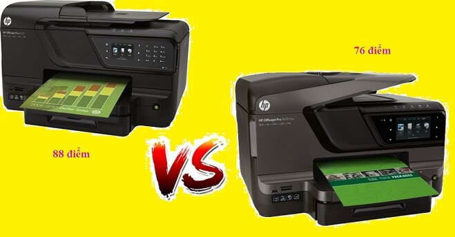 Điểm đánh giá của máy in HP Officejet Pro 8600 và máy in HP Officejet Pro 8600 Plus