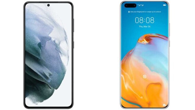 Huawei P40 Pro hay Samsung Galaxy S21