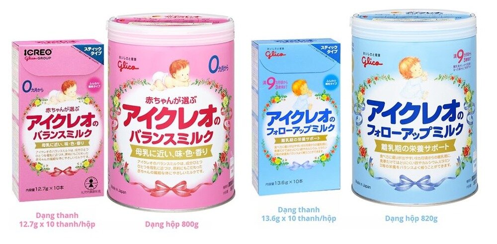 Sữa Glico của Nhật