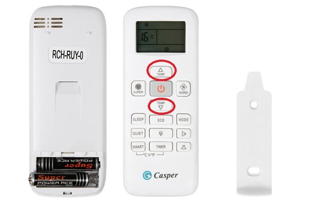 chế độ heat của điều hòa casper điều chỉnh chế độ