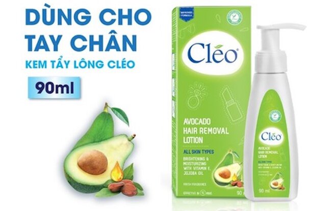 Kem tẩy lông Cléo dạng sữa cho mọi loại da