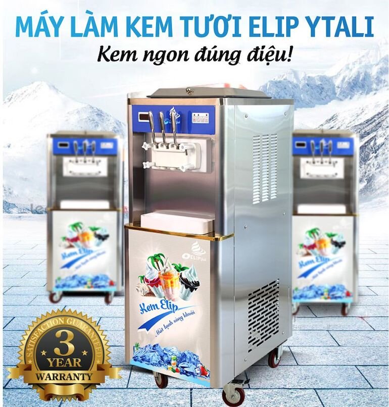 Máy làm kem công suất lớn Elip Ytali