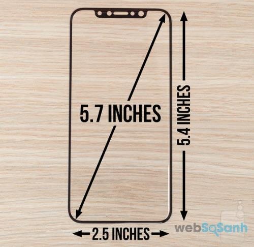 kích thước iphone 8