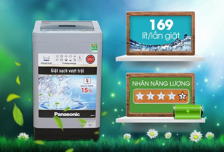 4 lý do bạn nên mua máy giặt Panasonic 8kg Naf80vs9grv cho gia đình 3-5 người?