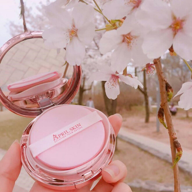 phấn nước April Skin Magic Pink