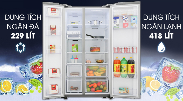 Tủ lạnh Samsung RS62R5001M9/SV - inverter, 647 lít