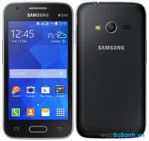 Samsung Galaxy V Plus được trang bị đầy đủ cả hai camera trước và sau.
