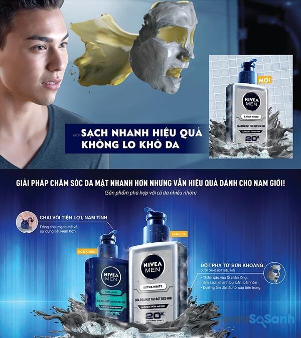 sữa rửa mặt Nivea nam giá bao nhiêu tiền