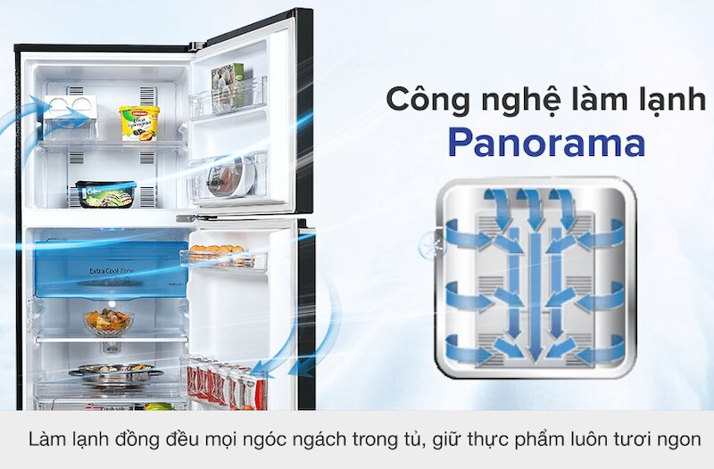 Tủ lạnh Panasonic Inverter 234 lít NR-TV261BPKV thiết kế tinh tế, tiết kiệm điện năng