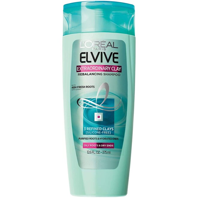 Dầu gội cho tóc dầu L'Oréal Paris Elvive Extraordinary Clay Shampoo