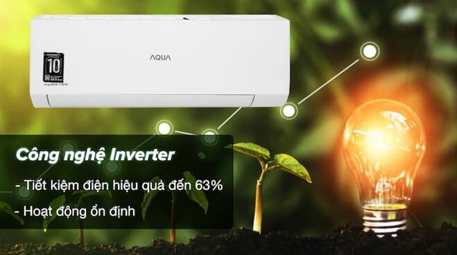 Tiết kiệm điện nhờ công nghệ inverter