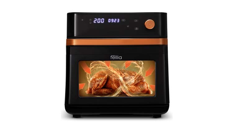 Nồi chiên Fellia A289 có dung tích lên đến 13 lít thích hợp sử dụng cho gia đình đông người, hay tổ chức tiệc Nồi chiên không dầu Fellia A289