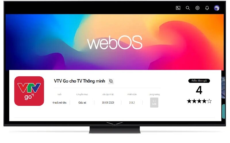 cách tải ứng dụng VTV GO cho tivi LG