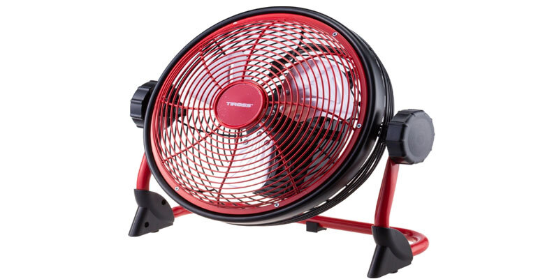 Quạt sạc điện Tiross có thể sử dụng cả nguồn điện DC và AC quạt tích điện