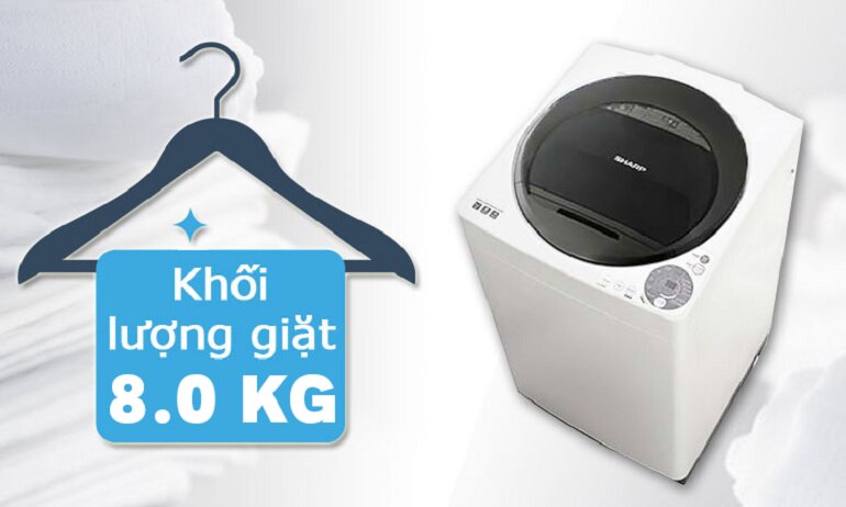 6 lý do thuyết phục bạn chọn mua máy giặt Sharp Es-w80gv-h