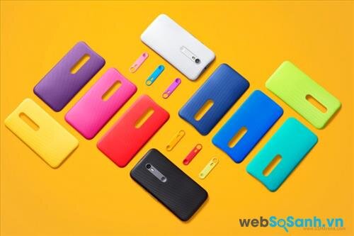 Motorola cung cấp khá nhiều ốp lưng màu sắc khác nhau cho Moto G