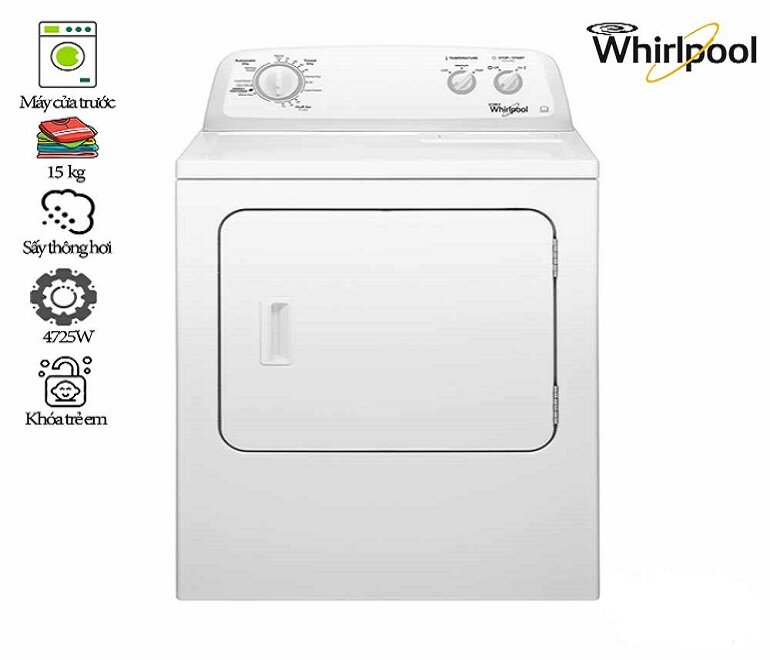 Các câu hỏi thường gặp về máy sấy Whirlpool 15kg 3lwed4705fw