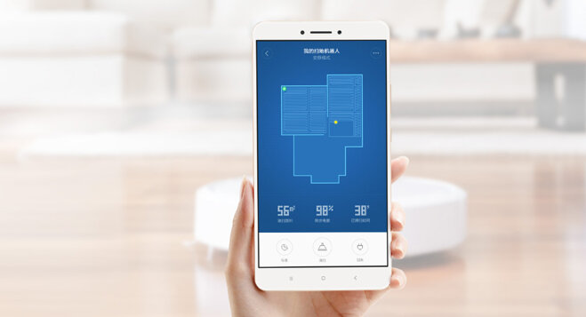 Robot hút bụi Xiaomi Gen 2 có thể điều khiển trên smartphone dễ dàng