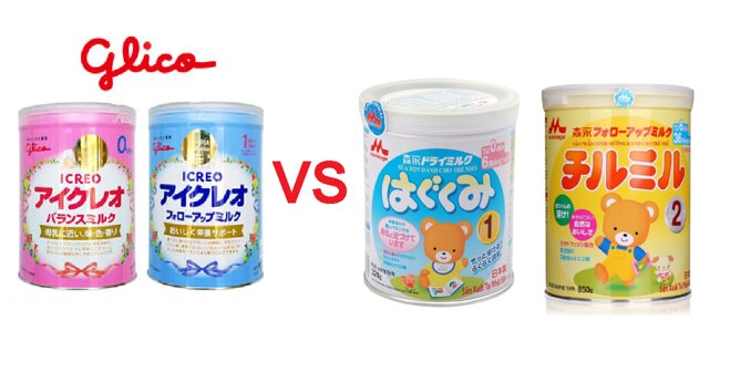 So sánh sữa Glico và sữa Morinaga: sữa bột cho bé nào tốt hơn?