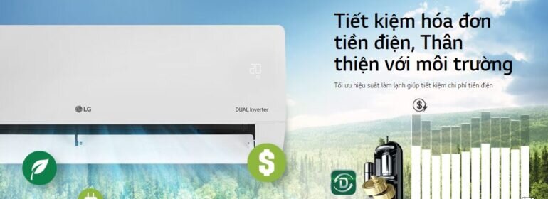 Điều hòa LG V13WIN tiết kiệm điện năng lên đến 70%
