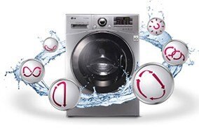 Máy giặt LG WD 8600 với tính năng 6 motion DD