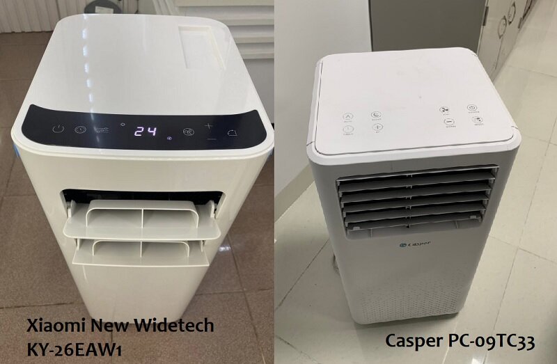So sánh điều hòa di động Casper PC-09TL33 và Xiaomi New Widetech KY-26EAW1