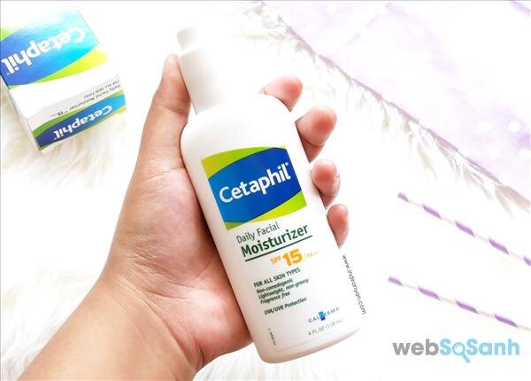 kem dưỡng chống nắng cetaphil daily facial moisturizer spf 15