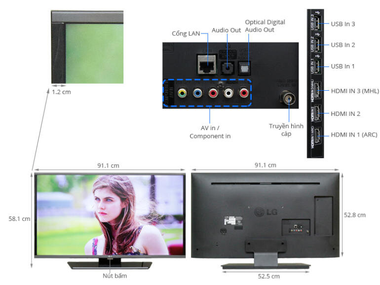 Tích hợp tính năng đa dạng trong Smart Tivi LG Full HD 40LF630T cho trải nghiệm đột phá 