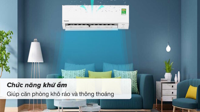 điều hòa Panasonic Inverter 9040 BTU CU/CS-PU9ZKH-8M có chức năng hút ẩm