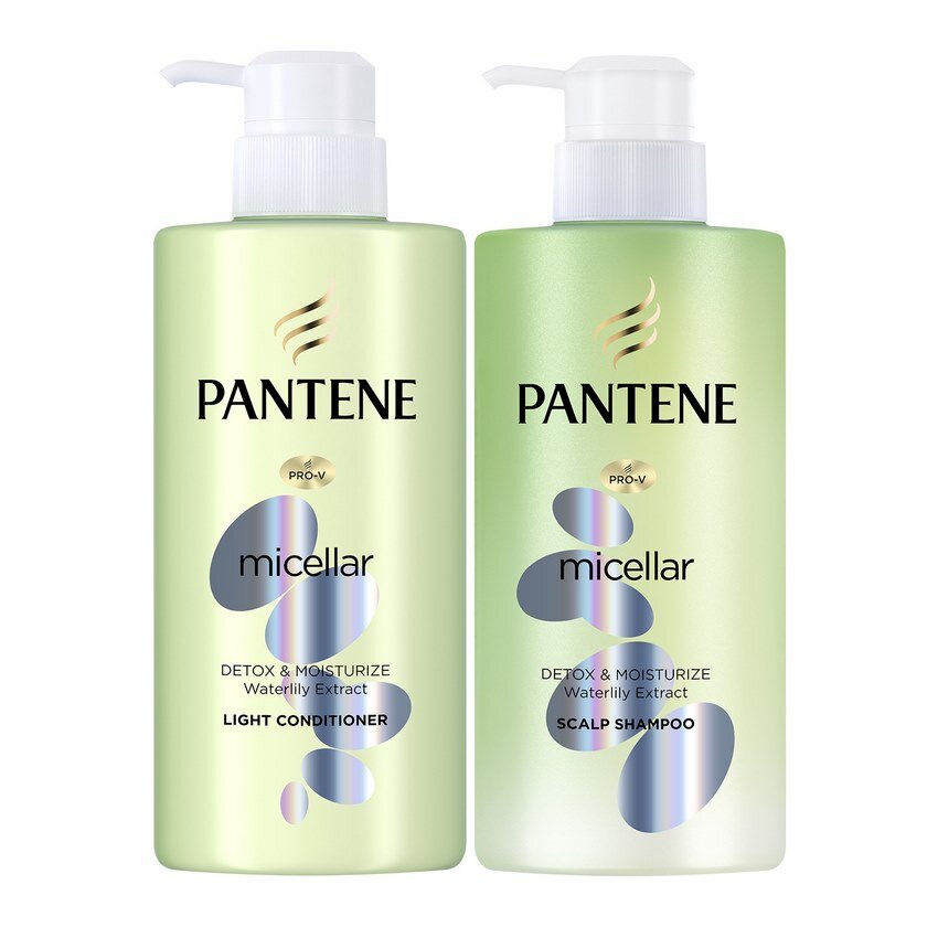 Dầu gội cho tóc dầu Pantene Micellar Detox & Moisturize