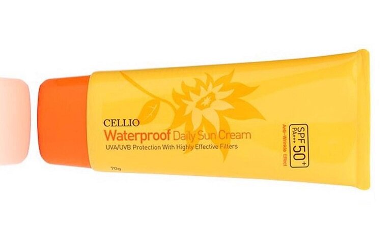 Kem chống nắng Cellio Waterproof Daily sun cream
