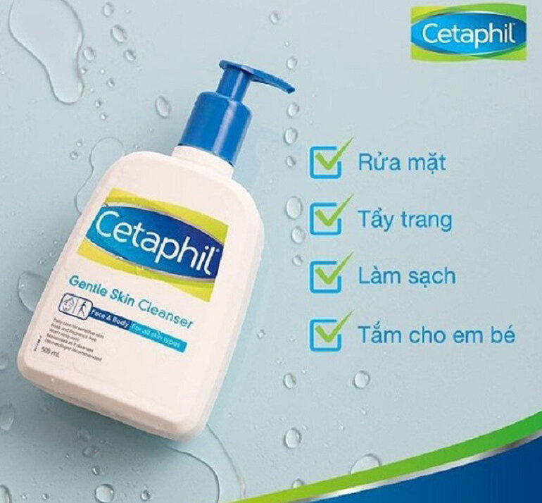 Sữa rửa mặt Cetaphil cho da nhạy cảm Gentle Skin Cleanser - Giá tham khảo: 255.000 vnđ/ chai 500ml