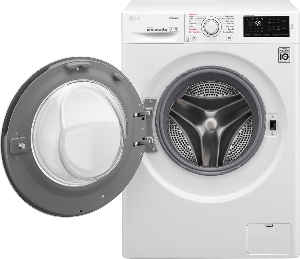Máy giặt LG FC1408S4W2 có khối lượng giặt 8kg