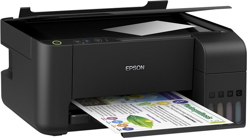 Máy in phun màu đa chức năng Epson L3110 có tốc độ in nhanh chóng cùng độ phân giải cao giúp việc in ấn trở nên thuận tiện hơn