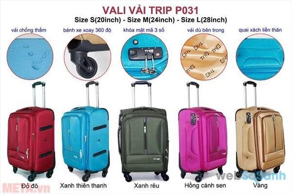 vali vải giá rẻ trip