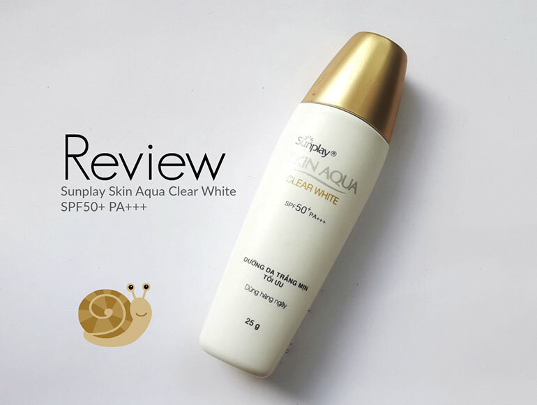 Kem chống nắng cho da nhạy cảm Skin Aqua Clear White SPF 50+ PA++++ dịu nhẹ và làm mát da đem lại cảm giác sảng khoái ngay lần đầu sử dụng